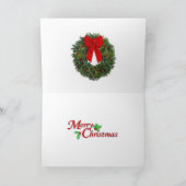 Kerstman en zijn fretten vrolijke kerst Kaart (Binnen)