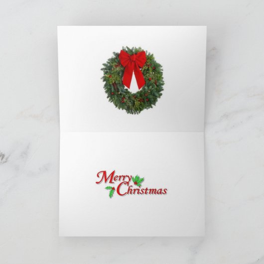 Kerstman en zijn fretten vrolijke kerst Kaart (Binnen)