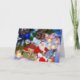 Kerstman en zijn fretten vrolijke kerst Kaart