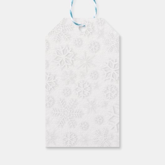 Kerstman en zijn vliegende rendierster Silhouette Cadeaulabel (Achterkant)