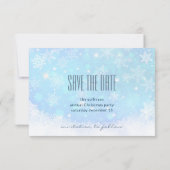 Kerstman en zijn vliegende rendierster Silhouette Save The Date (Achterkant)