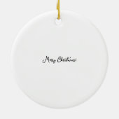 Kerstman eten Philly cheesesteak Keramisch Ornament (Achterkant)