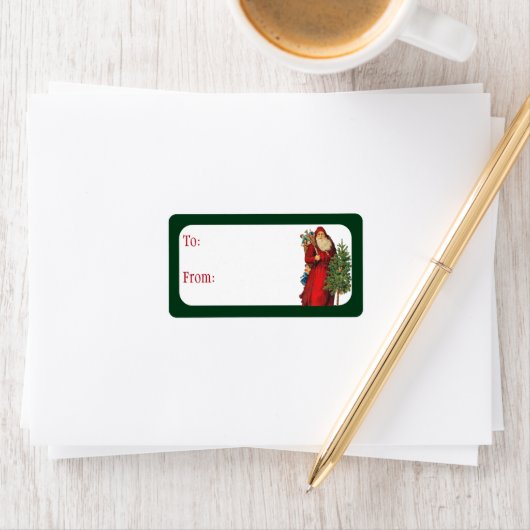 kerstman etiket (Insitu)