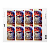 kerstman etiket (Full Sheet)
