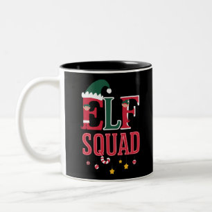 Kerstman Familie Kerst Overeenkomstige Pyjama's El Tweekleurige Koffiemok