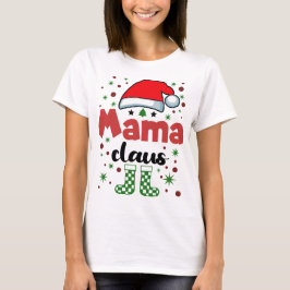 Kerstman: Familie vrouw Santa Hat T-shirt