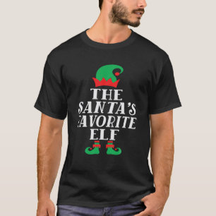 Kerstman favoriete Elf familie matching groep Kers T-shirt