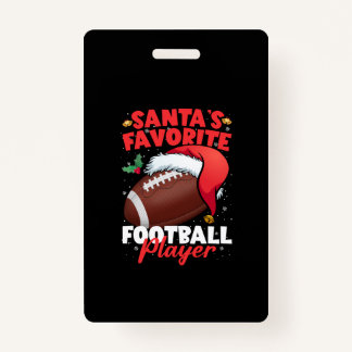 Kerstman, favoriete Football voor Kerstmis, Pajama Badge