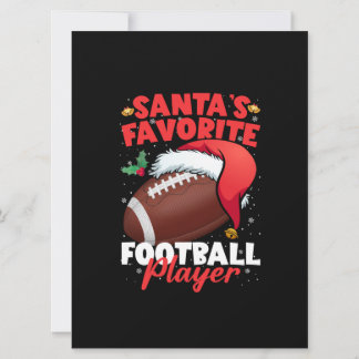 Kerstman, favoriete Football voor Kerstmis, Pajama Kaart