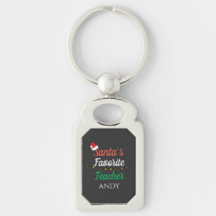 Kerstman Favoriete leraar Merry Christmas Teacher Sleutelhanger