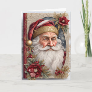 Kerstman feestdagen kaart