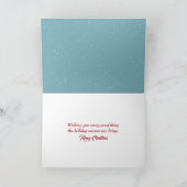 Kerstman Feestdagen Kaart (Binnen)