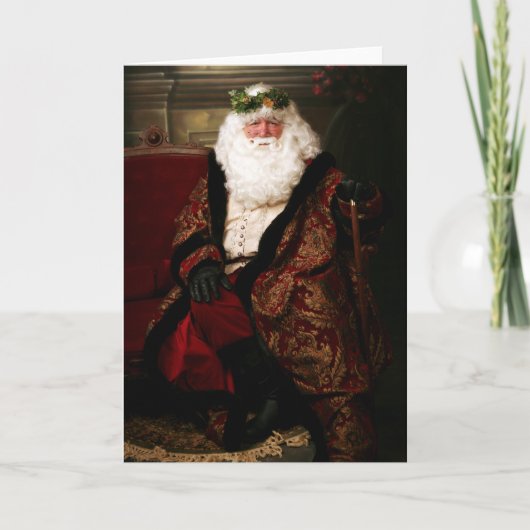 kerstman feestdagen kaart (Voorkant)