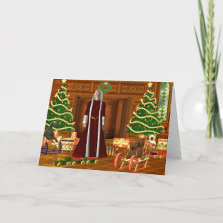 Kerstman Feestdagen Kaart