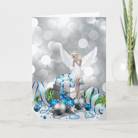 Kerstman Feestdagen Kaart (Voorkant)