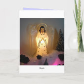 kerstman feestdagen kaart (Achterkant)