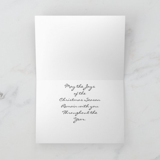 Kerstman Feestdagen Kaart (Binnen)