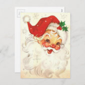  kerstman feestdagenkaart (Voorkant / Achterkant)