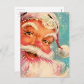  kerstman feestdagenkaart (Voorkant / Achterkant)