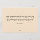  kerstman feestdagenkaart (Achterkant)