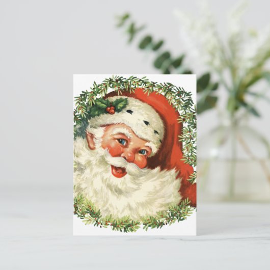 kerstman feestdagenkaart (Staand voorkant)