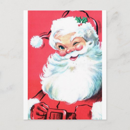  kerstman feestdagenkaart (Voorkant)