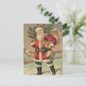  kerstman feestdagenkaart (Staand voorkant)