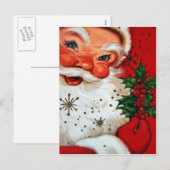 kerstman feestdagenkaart (Voorkant / Achterkant)