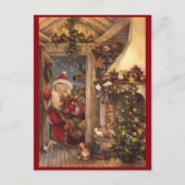 kerstman feestdagenkaart (Voorkant)