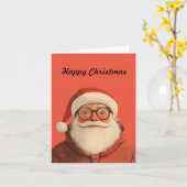 kerstman | Fijne kerst Kaart (Gele Bloem)