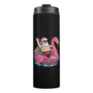 Kerstman Flamingo Opblaasbaar Juli Kerstfeest In D Thermosbeker