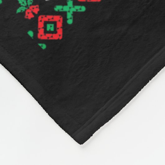 Kerstman Fleece Deken (Hoek)