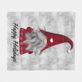 Kerstman Fleece Deken (Voorkant (Horizontaal))