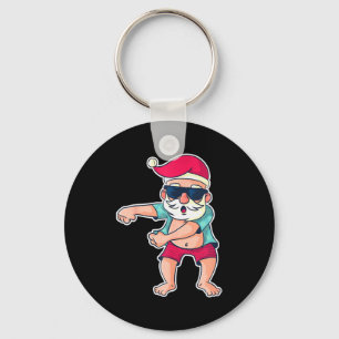 Kerstman Floss Dans Kerstmis X-mas Cadeau  Sleutelhanger