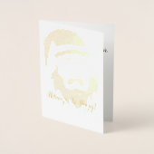 Kerstman Folie Kerstkaarten Kaarten (Voorkant)