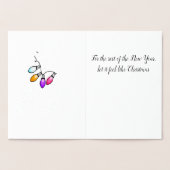 Kerstman Folie Kerstkaarten Kaarten (Binnen)