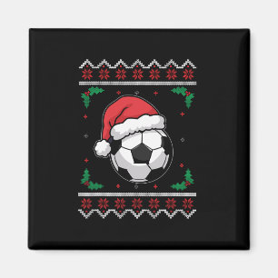 Kerstman Football Xmas Ugly Soccer Boys Kind Magneet
