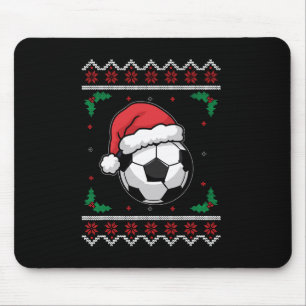 Kerstman Football Xmas Ugly Soccer Boys Kind Muismat