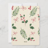 Kerstman Foto Vrolijke Kerstgroet Feestdagenkaart (Achterkant)