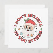 Kerstman Funny Santa (Voorkant / Achterkant)