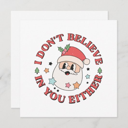 Kerstman Funny Santa (Voorkant / Achterkant)