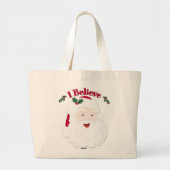  kerstman, geloof ik grote tote bag (Voorkant)