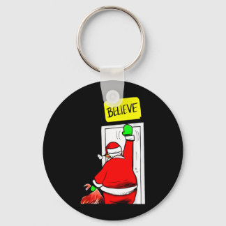 Kerstman gelooft Kerstmis Sleutelhanger