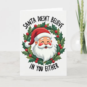 Kerstman gelooft ook niet in jou kaart