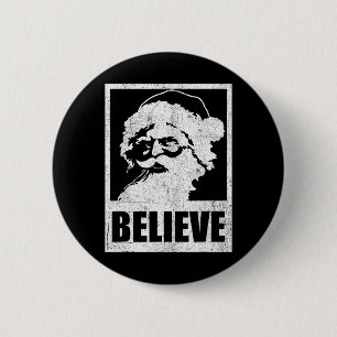 Kerstman gelooft retro Kerstmis in juli uit het ve Ronde Button 5,7 Cm