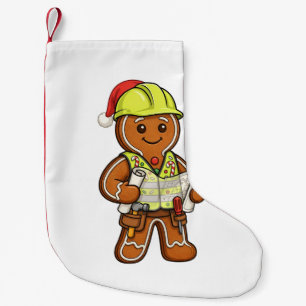 Kerstman Gemberkoek Bouwvakker Kerstmis 2026   Kleine Kerstsok