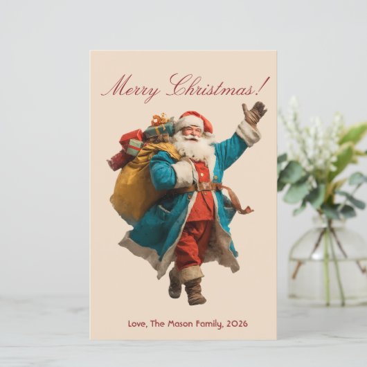  kerstman gepersonaliseerd kerstontwerp (Staand voorkant)