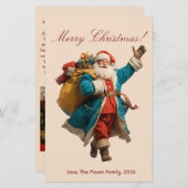  kerstman gepersonaliseerd kerstontwerp (Voorkant / Achterkant)