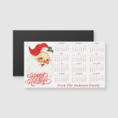 Kerstman gepersonaliseerde 2025 Kalender (Voorkant / Achterkant)