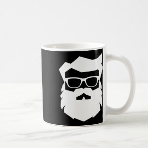 Kerstman Gezicht Zonnebril Met Baard Kerstmis Fun  Koffiemok